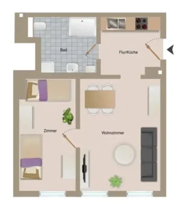 Apartment Grundriss Zwergkauz